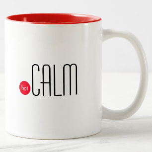 Caneca De Café Em Dois Tons Calma quente: impressionante expressão técnica de