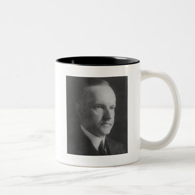 Caneca De Café Em Dois Tons Calvin Coolidge (Direita)