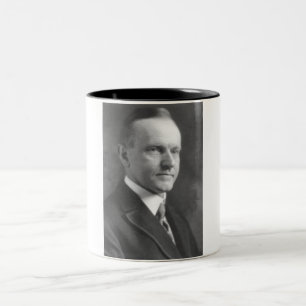Caneca De Café Em Dois Tons Calvin Coolidge
