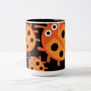 Caneca De Café Em Dois Tons Cama da Família das Crianças Espanhosas Cuecas