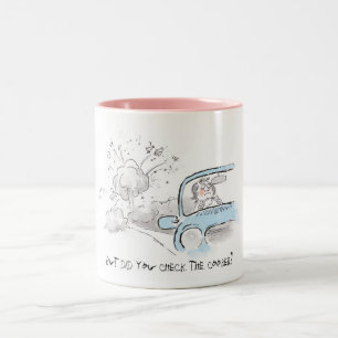 Caneca De Café Em Dois Tons Cama de palavras compulsivas