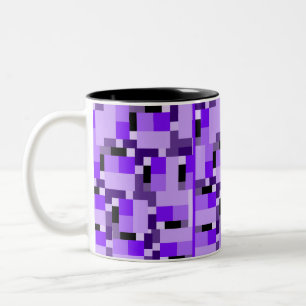 Caneca De Café Em Dois Tons Cama de púrpura