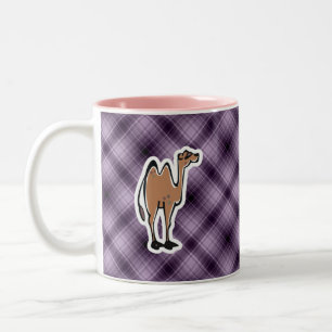Caneca De Café Em Dois Tons Camelo bonito; Roxo