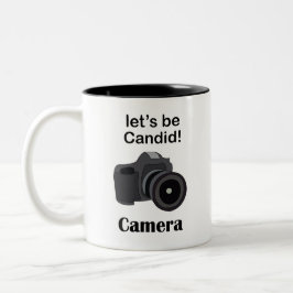 Caneca De Café Em Dois Tons Camera Candid Photographer