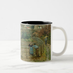 Caneca De Café Em Dois Tons Camille Pissarro a cerca, 1872 (óleo em canvas)