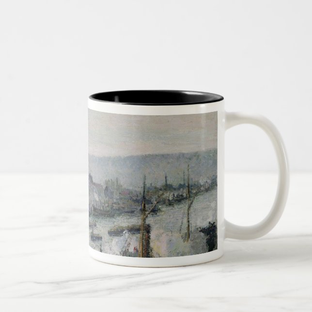 Caneca De Café Em Dois Tons Camille Pissarro | Santo-Separa o porto, Rouen, (Direita)