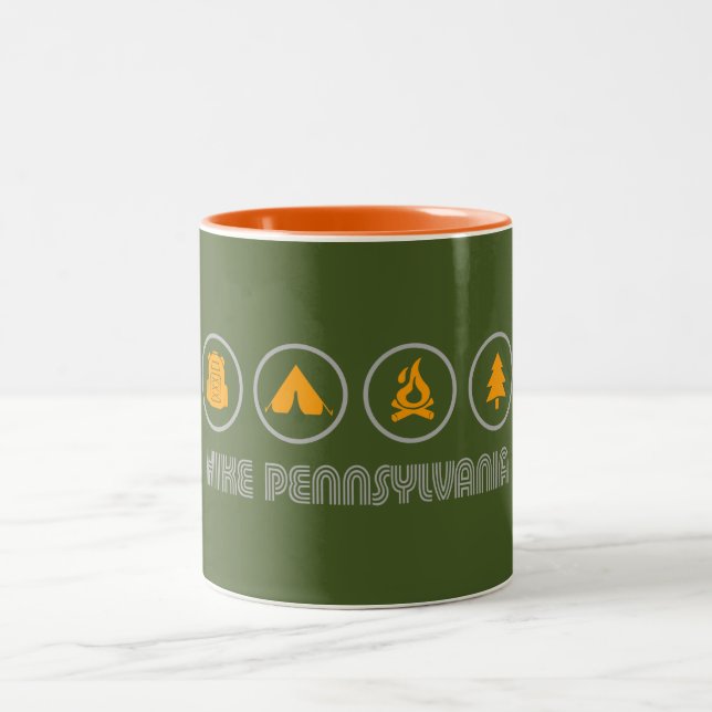 Caneca De Café Em Dois Tons Caminhada na Pensilvânia (Centro)