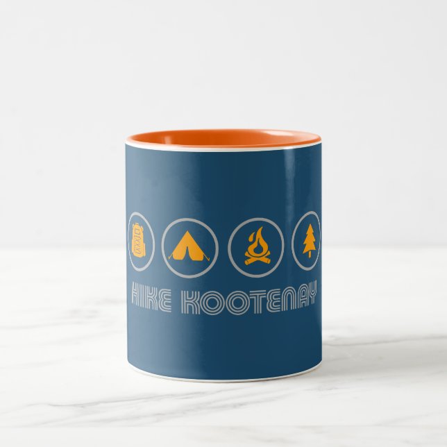 Caneca De Café Em Dois Tons Caminhada Parque Nacional Kootenay (Centro)