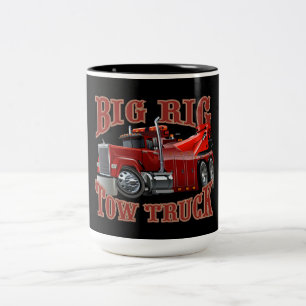 Caneca De Café Em Dois Tons Caminhão de reboque