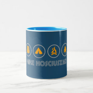 Caneca De Café Em Dois Tons Caminhar no Parque Nacional Kosciuszko