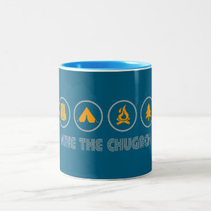 Caneca De Café Em Dois Tons Caminhe pelas Montanhas Chugach Alasca