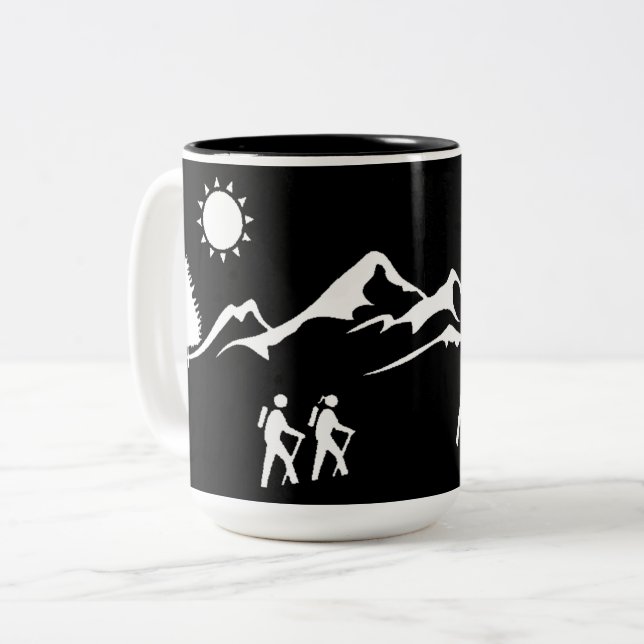 Caneca De Café Em Dois Tons Caminho de Mug (Frente Esquerda)
