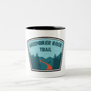 Caneca De Café Em Dois Tons Caminho do Rio Greenbrier