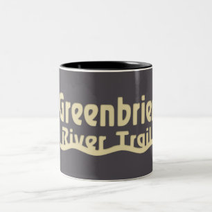 Caneca De Café Em Dois Tons Caminho do Rio Greenbrier