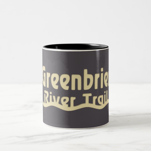 Caneca De Café Em Dois Tons Caminho do Rio Greenbrier (Centro)