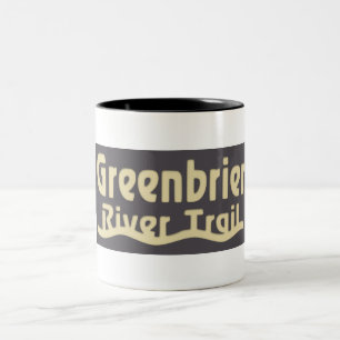 Caneca De Café Em Dois Tons Caminho do Rio Greenbrier