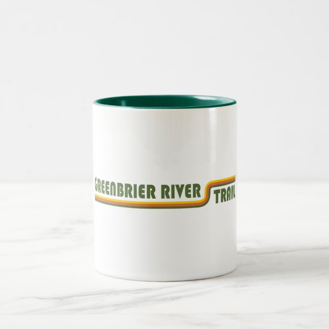 Caneca De Café Em Dois Tons Caminho do Rio Greenbrier (Centro)