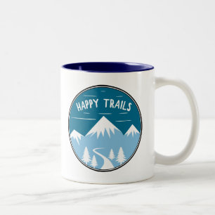 Caneca De Café Em Dois Tons Caminhos felizes