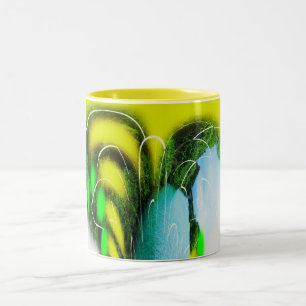 Caneca De Café Em Dois Tons Caminhos na natureza