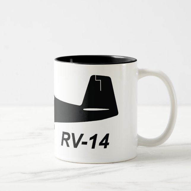 Caneca De Café Em Dois Tons Camionetes RV-14 (Direita)