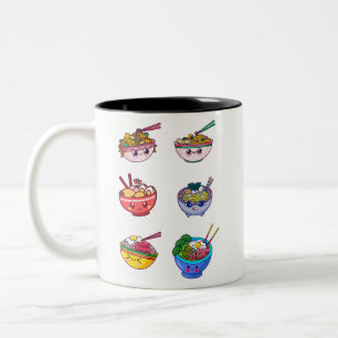 Caneca De Café Em Dois Tons Camisa De Noodal, Suéter De Ramen Rice, Camisa De