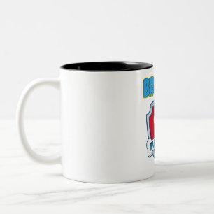Caneca De Café Em Dois Tons Camisa de patrulha do irmão - Cachorro Mãe Pai E