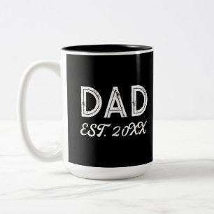 Caneca De Café Em Dois Tons Camisa-T básica de Dia de os pais personalizado
