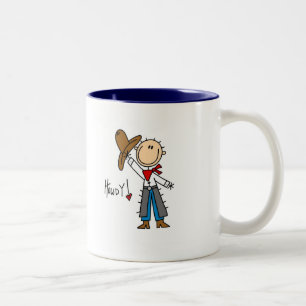 Caneca De Café Em Dois Tons Camisas e Presentes Cowboy Howdy