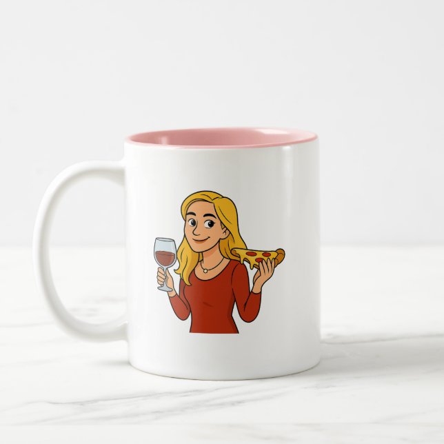 Caneca De Café Em Dois Tons Camiseta (Esquerda)