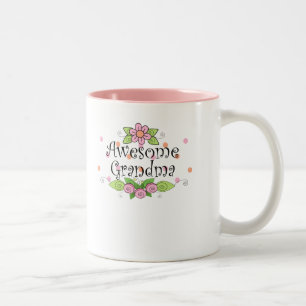Caneca De Café Em Dois Tons Camiseta Avó Incrível