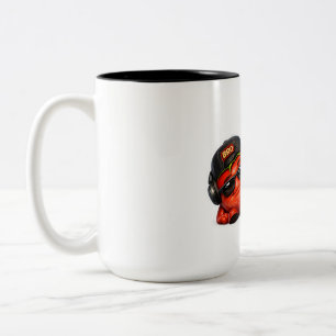 Caneca De Café Em Dois Tons Camiseta Bro Mode On Divertida Personagem Animad
