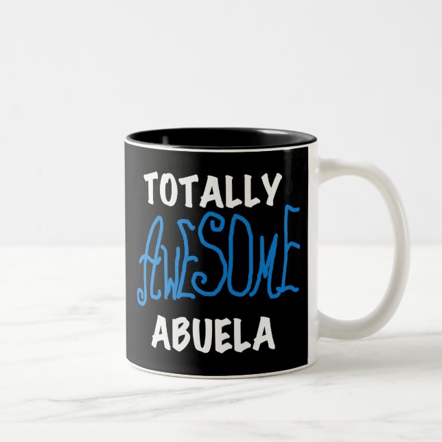Caneca De Café Em Dois Tons Camiseta e presentes azuis totalmente (Direita)