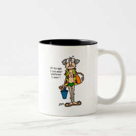 Caneca De Café Em Dois Tons Camiseta e presentes da coisa da GUS-Idade