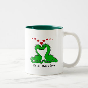 Caneca De Café Em Dois Tons Camiseta e presentes do amor dos namorados do