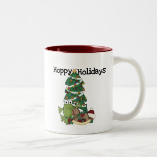 Caneca De Café Em Dois Tons Camiseta e presentes Hoppy dos feriados
