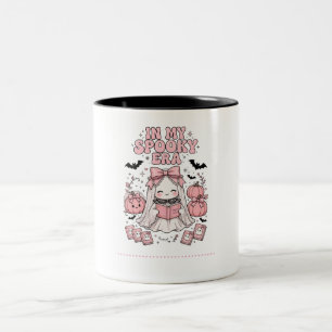 Caneca De Café Em Dois Tons Camiseta Em Minha Era Assustadora - Camiseta De Ha