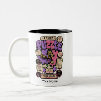Caneca De Café Em Dois Tons Camiseta engraçada de cão introvertido sendo confo