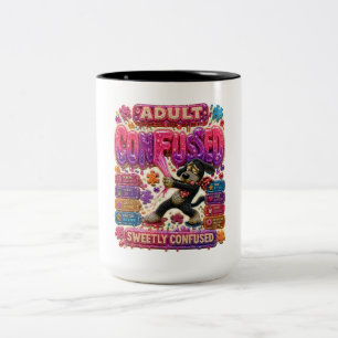 Caneca De Café Em Dois Tons Camiseta engraçada e sarcástica para quem pensa de