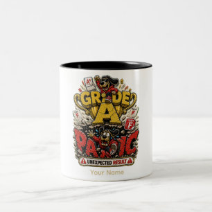 Caneca De Café Em Dois Tons Camiseta engraçada personalizada de escritório mic