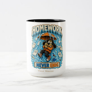 Caneca De Café Em Dois Tons Camiseta engraçada personalizada para professores