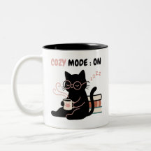 Camiseta Livros de Café de Gato Preto Fofo Modo Ac