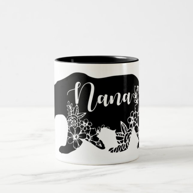 Caneca De Café Em Dois Tons Camiseta Nana Bear (Centro)