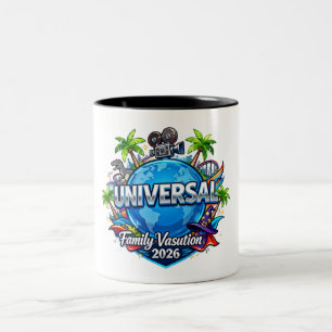 Caneca De Café Em Dois Tons Camiseta Personalizada Férias em Família na Flórid