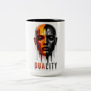 Caneca De Café Em Dois Tons Camiseta Royal Ice Lion – Coroa de Leão de Olhos A