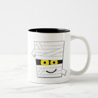 Caneca De Café Em Dois Tons Camisetas e presentes da múmia do Halloween