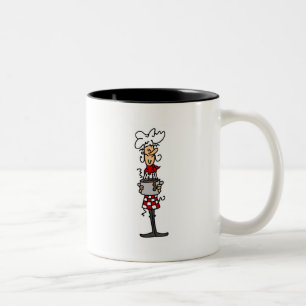 Caneca De Café Em Dois Tons Camisetas e presentes de chef
