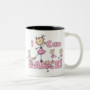 Caneca De Café Em Dois Tons Camisetas e Presentes Eu Posso Dançar
