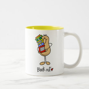 Caneca De Café Em Dois Tons Camisetas e Presentes para Amantes de Livros