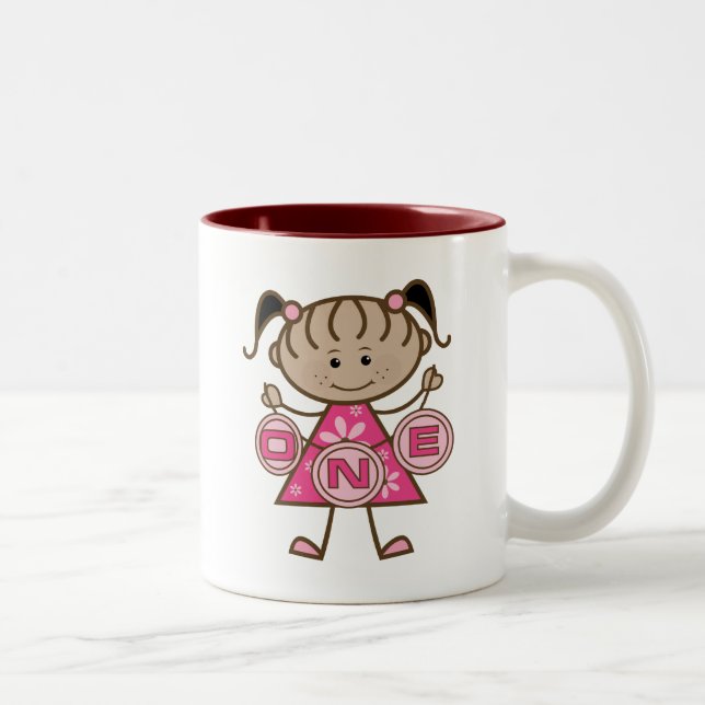 Caneca De Café Em Dois Tons Camisetas e presentes para primeiros aniversarios  (Direita)