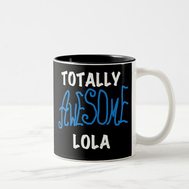 Caneca De Café Em Dois Tons Camisetas e presentes totalmente incríveis de Lola (Direita)